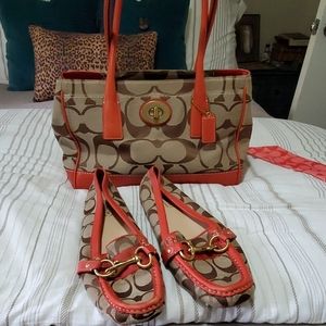 Coach handbag AND shoes